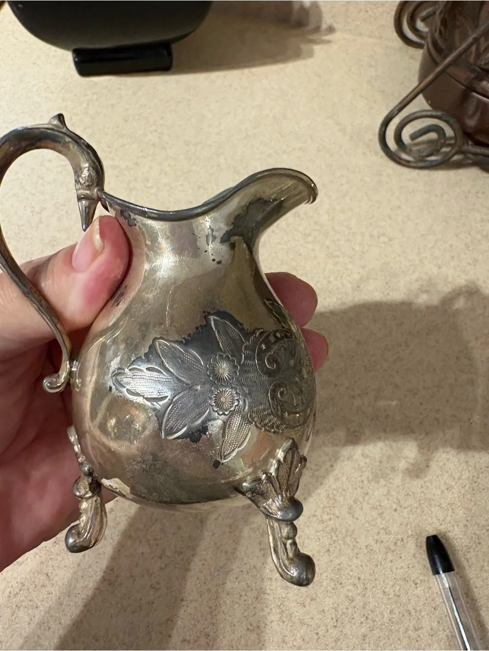 Antique/vintage silver plate/sterling pieces. Late 19th century early 20th centu